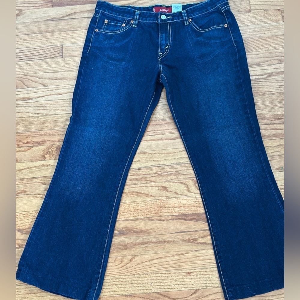 Levi's 518 Women's Straight Leg Jeans in Deep Blue
